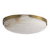 Arteriors - DFC33 - LED Flush Mount - Elara - White/Antique Brass