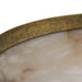 Arteriors - DFC33 - LED Flush Mount - Elara - White/Antique Brass