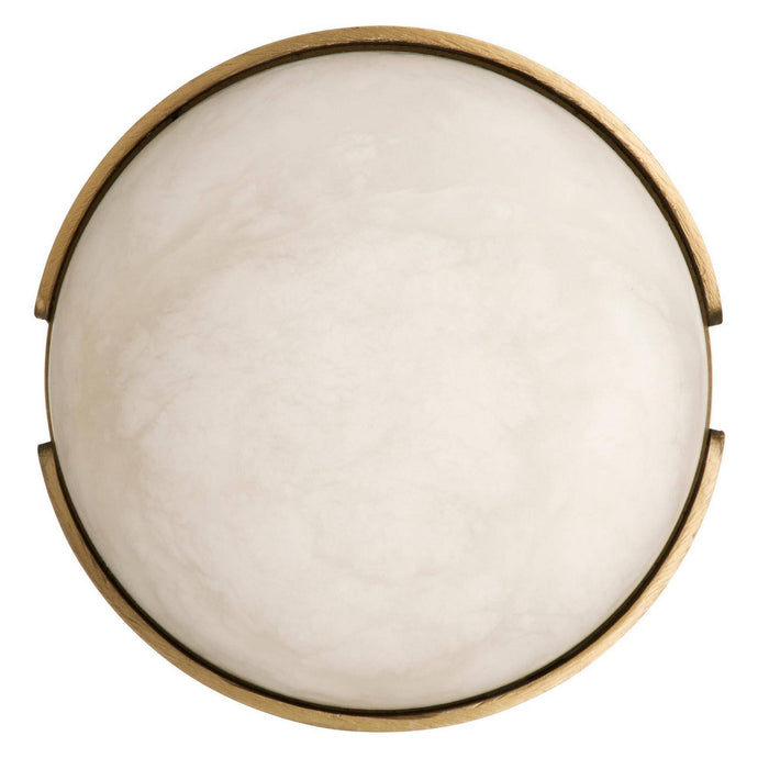 Arteriors - DFC30 - LED Flush Mount - Elara - White/Antique Brass