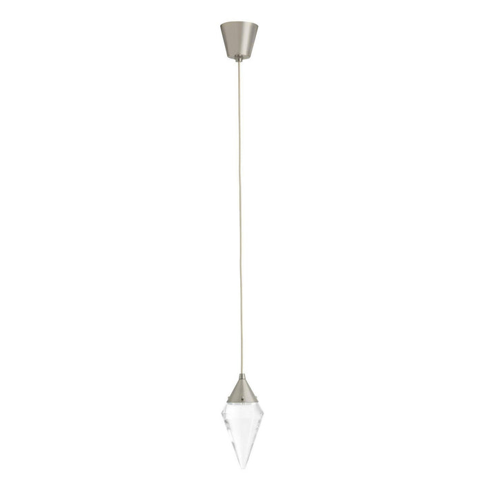 Arteriors - DPC39 - LED Pendant - Berkley - Clear/Vintage Silver