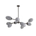 Arteriors - DLC48 - Nine Light Chandelier - Celeste - Glacier Swirl/English Bronze
