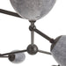 Arteriors - DLC48 - Nine Light Chandelier - Celeste - Glacier Swirl/English Bronze