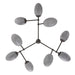 Arteriors - DLC48 - Nine Light Chandelier - Celeste - Glacier Swirl/English Bronze