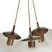 Arteriors - DSC14 - Three Light Chandelier - Trinity - Frost Ombre/Heritage Brass