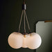 Arteriors - DSC14 - Three Light Chandelier - Trinity - Frost Ombre/Heritage Brass