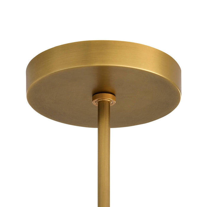 Arteriors - DLC51 - LED Chandelier - Fleurana - Frosted/Antique Brass