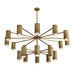 Arteriors - DLC55 - 20 Light Chandelier - Loryn - Antique Brass/White