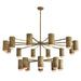 Arteriors - DLC55 - 20 Light Chandelier - Loryn - Antique Brass/White
