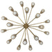 Arteriors - DLC55 - 20 Light Chandelier - Loryn - Antique Brass/White