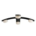 Arteriors - DFC26 - LED Flush Mount - Axia - Blackened Iron/Matte Opal