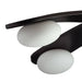 Arteriors - DFC26 - LED Flush Mount - Axia - Blackened Iron/Matte Opal