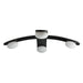Arteriors - DFC26 - LED Flush Mount - Axia - Blackened Iron/Matte Opal
