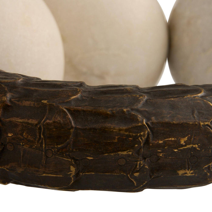 Arteriors - ASI22 - Sculpture - Sonora - White/Bronze