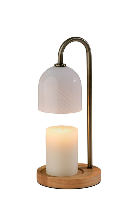 Adesso Home - SL1191-21 - Candlewarmer Lamp - Alcott - Antique Brass