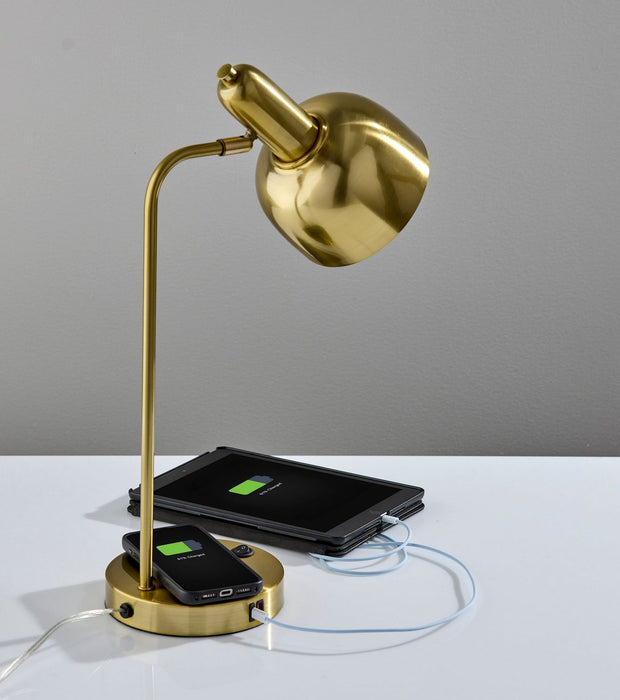 Adesso Home - 2609-21 - Desk Lamp - Rico - Antique Brass