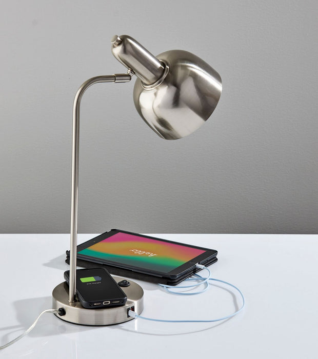 Adesso Home - 2609-22 - Desk Lamp - Rico - Brushed Steel