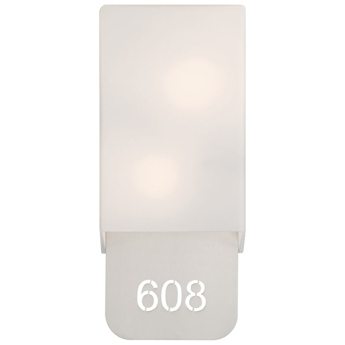 Access - SB-20008-BS/OPL - LED Address Light With Braille - Décor - Brushed Steel
