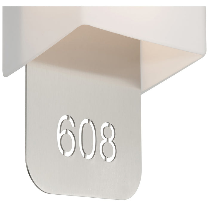 Access - SB-20008-BS/OPL - LED Address Light With Braille - Décor - Brushed Steel