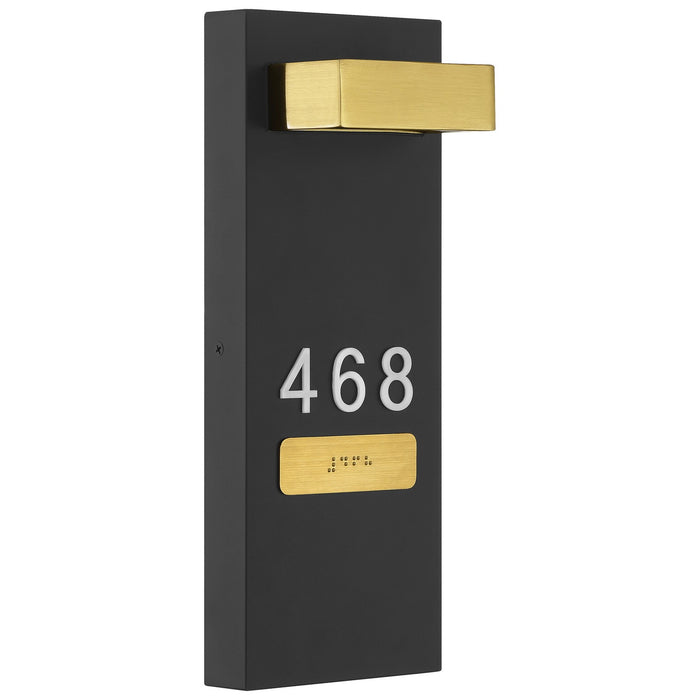 Access - SB-20013LEDD-MBL/ACR - LED Address Light With Braille - Marka - Matte Black