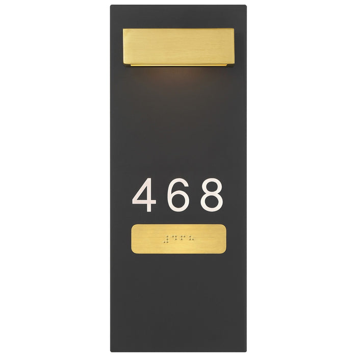 Access - SB-20013LEDD-MBL/ACR - LED Address Light With Braille - Marka - Matte Black