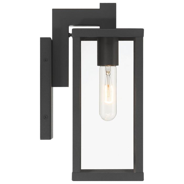 Access - 20152MG-BL/CLR - One Light Outdoor Wall Mount - Augusta - Black