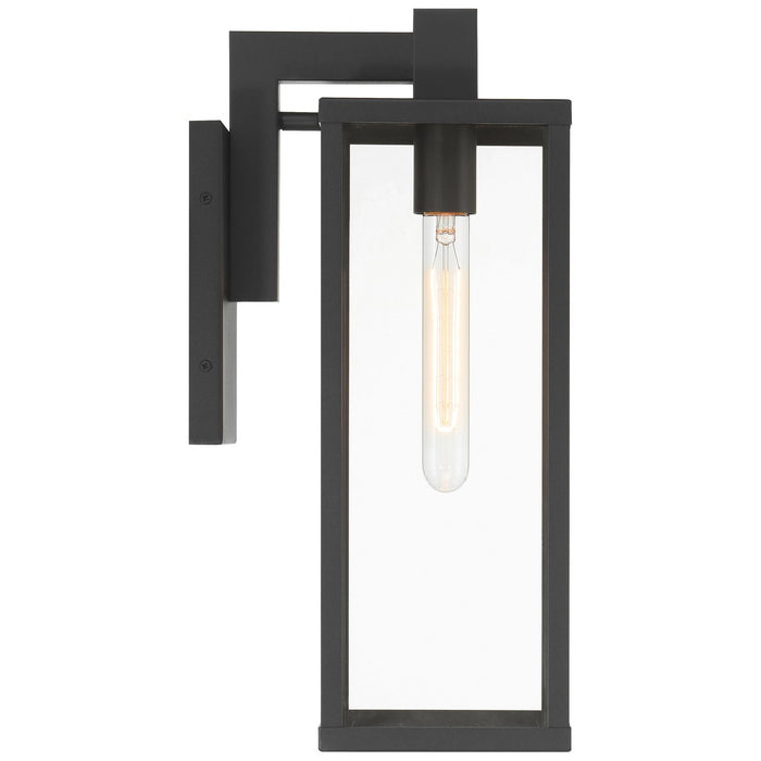 Access - 20153MG-BL/CLR - One Light Outdoor Wall Mount - Augusta - Black