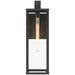 Access - 20154MG-BL/CLR - One Light Outdoor Wall Mount - Augusta - Black