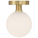 Access - 20495LEDD-AB/OPL - LED Semi Flush Mount - Michelle - Antique Brass