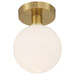 Access - 20495LEDD-AB/OPL - LED Semi Flush Mount - Michelle - Antique Brass