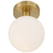 Access - 20495LEDD-AB/OPL - LED Semi Flush Mount - Michelle - Antique Brass