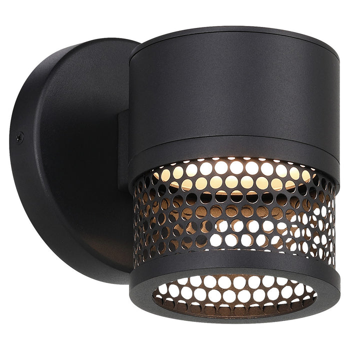 Access - 23030LEDDMG-BL/GRD - LED Outdoor Wall Mount - Ari Grid - Black