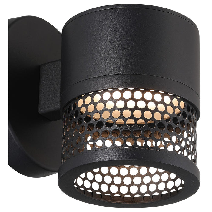 Access - 23030LEDDMG-BL/GRD - LED Outdoor Wall Mount - Ari Grid - Black