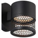 Access - 23030LEDDMG-BL/GRD - LED Outdoor Wall Mount - Ari Grid - Black