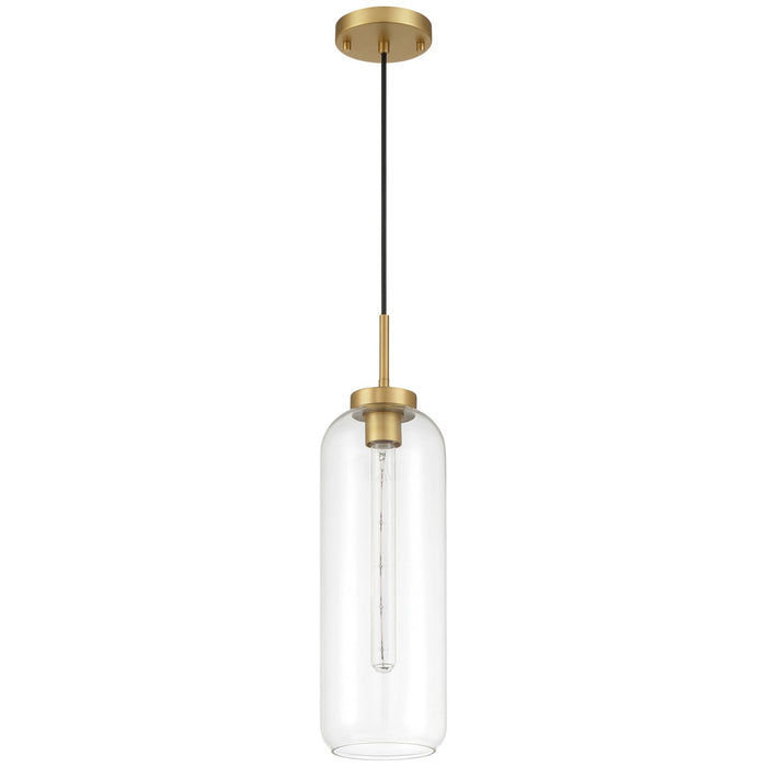 Access - 52006-ABB/CLR - One Light Pendant - Elle - Antique Brushed Brass