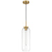 Access - 52006-ABB/CLR - One Light Pendant - Elle - Antique Brushed Brass