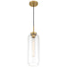 Access - 52006-ABB/CLR - One Light Pendant - Elle - Antique Brushed Brass