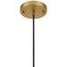 Access - 52006-ABB/CLR - One Light Pendant - Elle - Antique Brushed Brass
