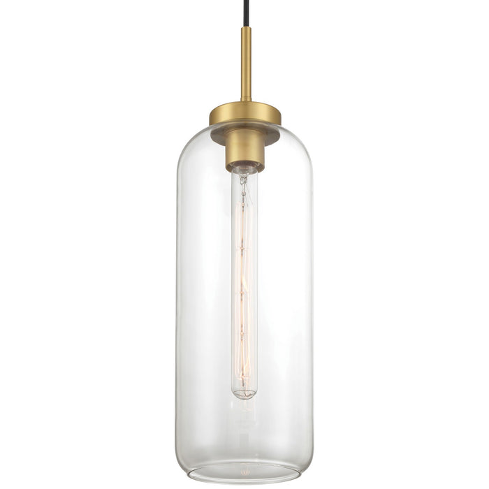 Access - 52006-ABB/CLR - One Light Pendant - Elle - Antique Brushed Brass