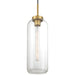 Access - 52006-ABB/CLR - One Light Pendant - Elle - Antique Brushed Brass