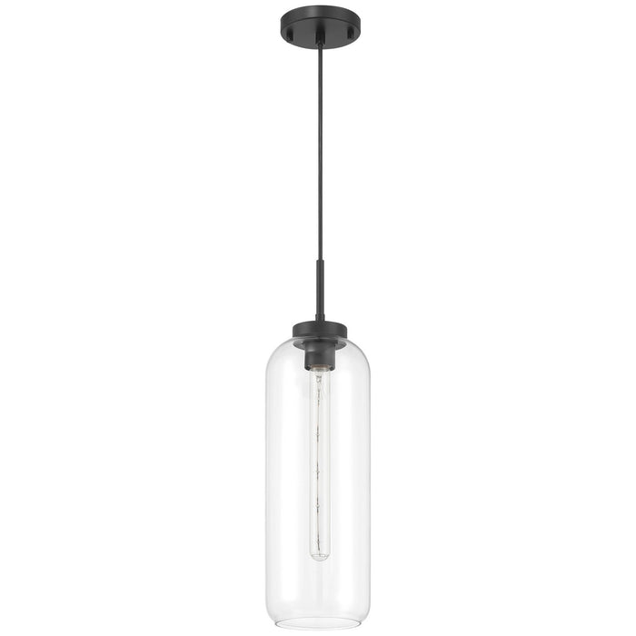 Access - 52006-MBL/CLR - One Light Pendant - Elle - Matte Black