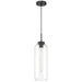 Access - 52006-MBL/CLR - One Light Pendant - Elle - Matte Black