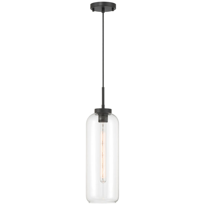 Access - 52006-MBL/CLR - One Light Pendant - Elle - Matte Black