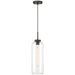 Access - 52006-MBL/CLR - One Light Pendant - Elle - Matte Black