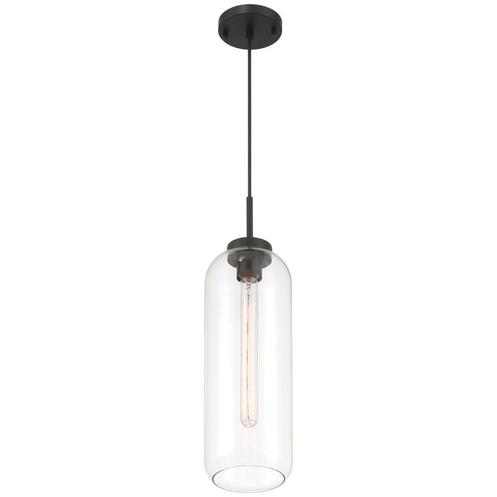 Access - 52006-MBL/CLR - One Light Pendant - Elle - Matte Black