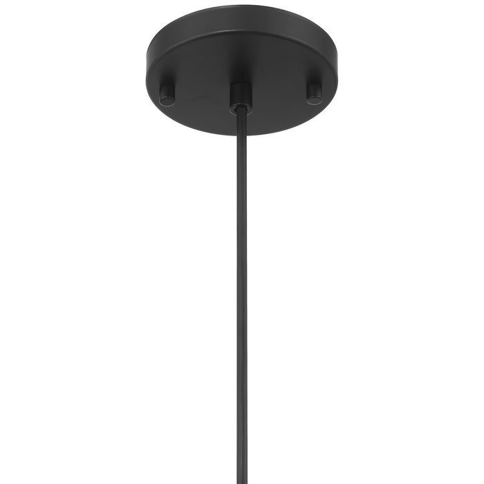 Access - 52006-MBL/CLR - One Light Pendant - Elle - Matte Black