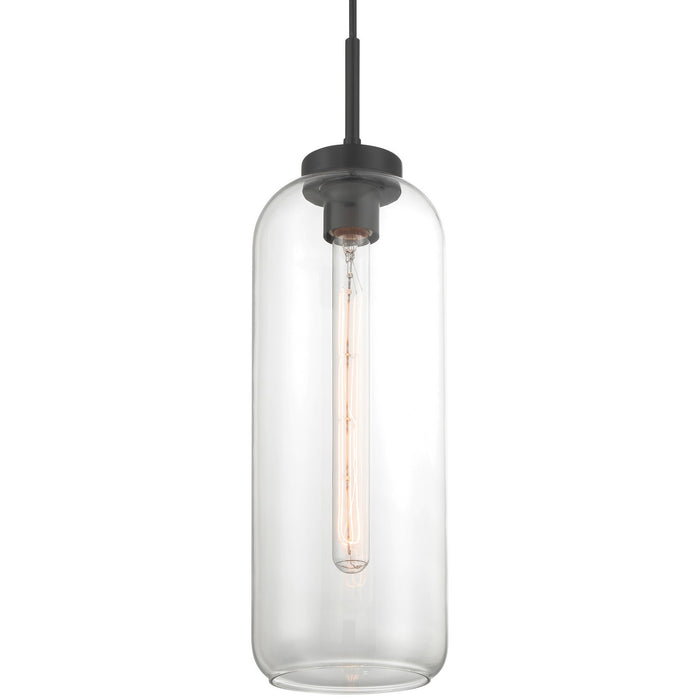 Access - 52006-MBL/CLR - One Light Pendant - Elle - Matte Black