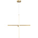 Access - 52065LEDD-BG/ACR - LED Pendant - Vega - Brushed Gold