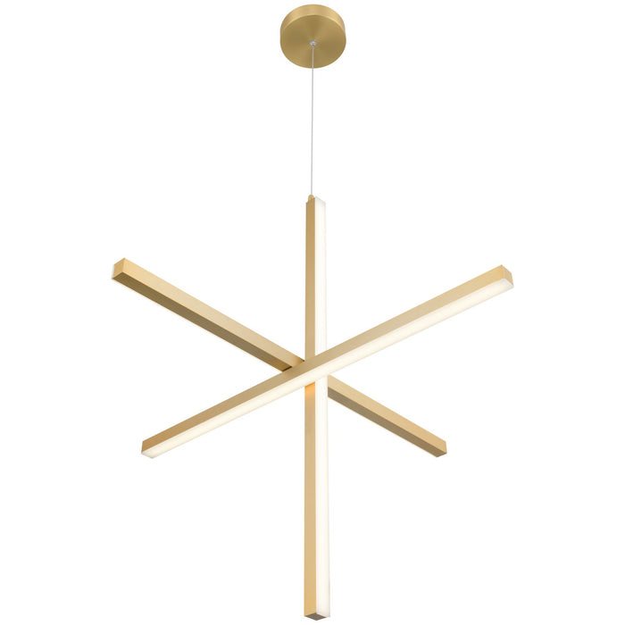 Access - 52065LEDD-BG/ACR - LED Pendant - Vega - Brushed Gold
