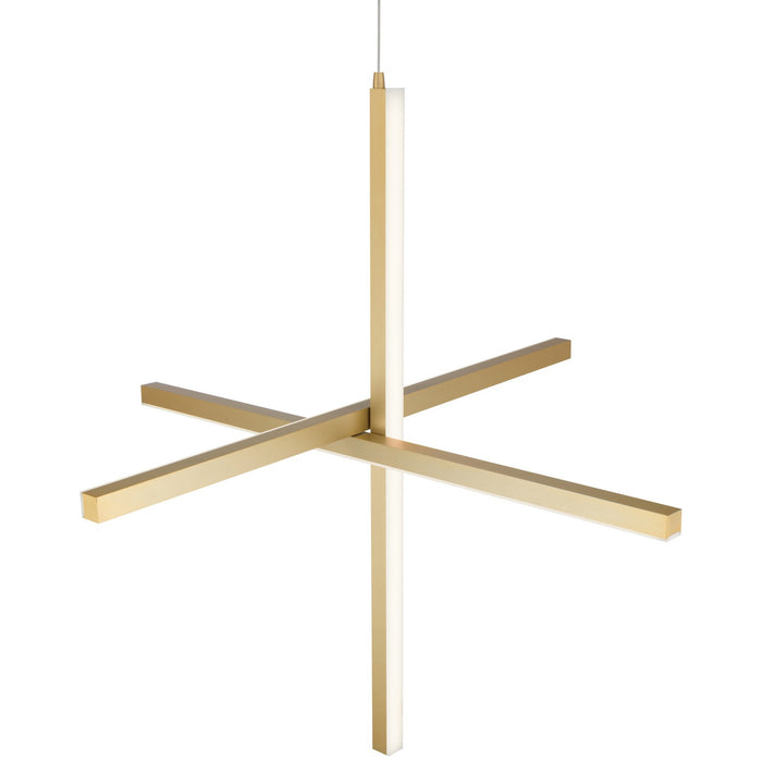 Access - 52065LEDD-BG/ACR - LED Pendant - Vega - Brushed Gold