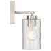Access - 61051-BS/CLR - One Light Wall Sconce - Ellie - Brushed Steel